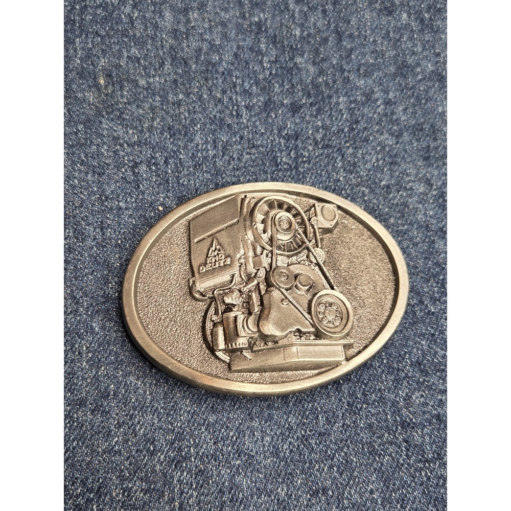 Vintage KHD Deutz Air Diesel Montone Manufacturing Steel Belt Buckle
